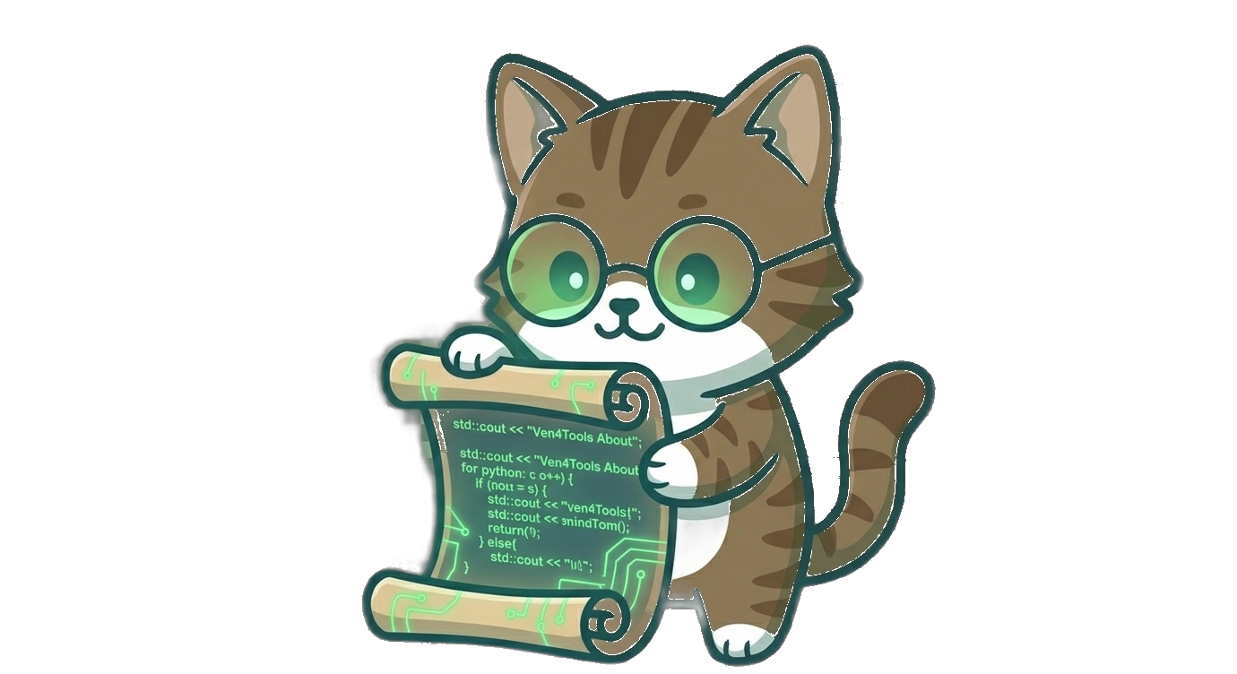 Котик Ven4Tools со свитком